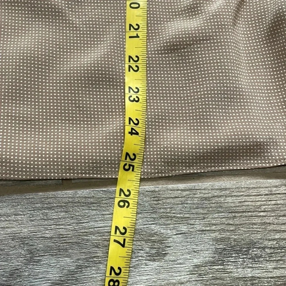 Club Monaco silk camisole Tan Small White polkadot design Women’s size M - Picture 7 of 11